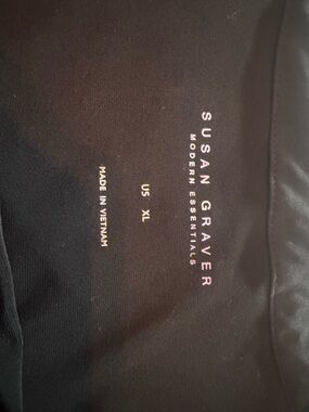 Susan Graver Black Modern Essentials Top
